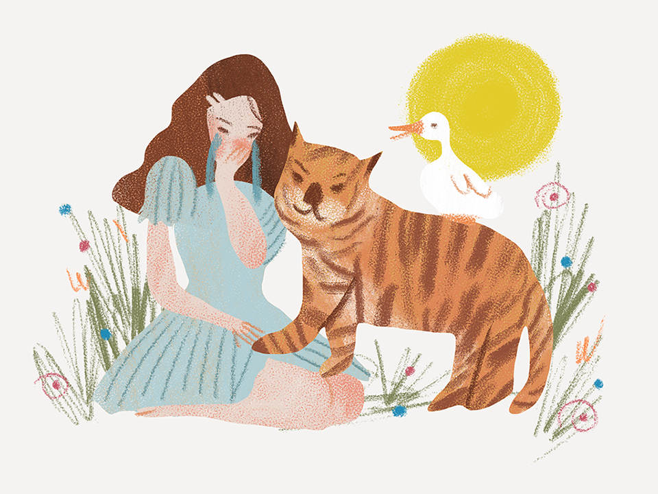 Girl, Duck & Tiger